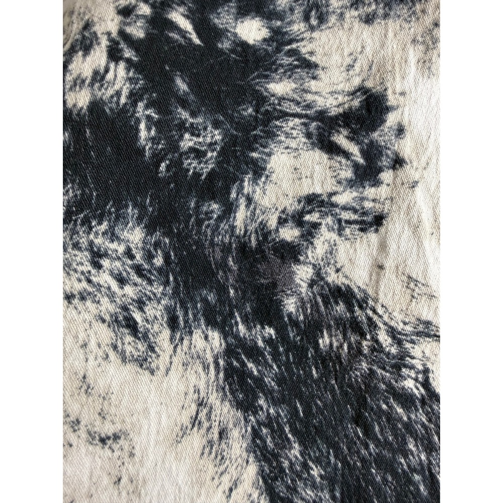 Deadstock Vintage Y2K Cover Italy Cow Print Acid Wash Flared Jeans 30 NWT - Picture 9 of 9
